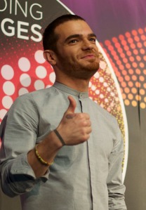 Thumbs up from Elnur of Azerbaijan. This gesture seems to be a theme of posing for photographs...